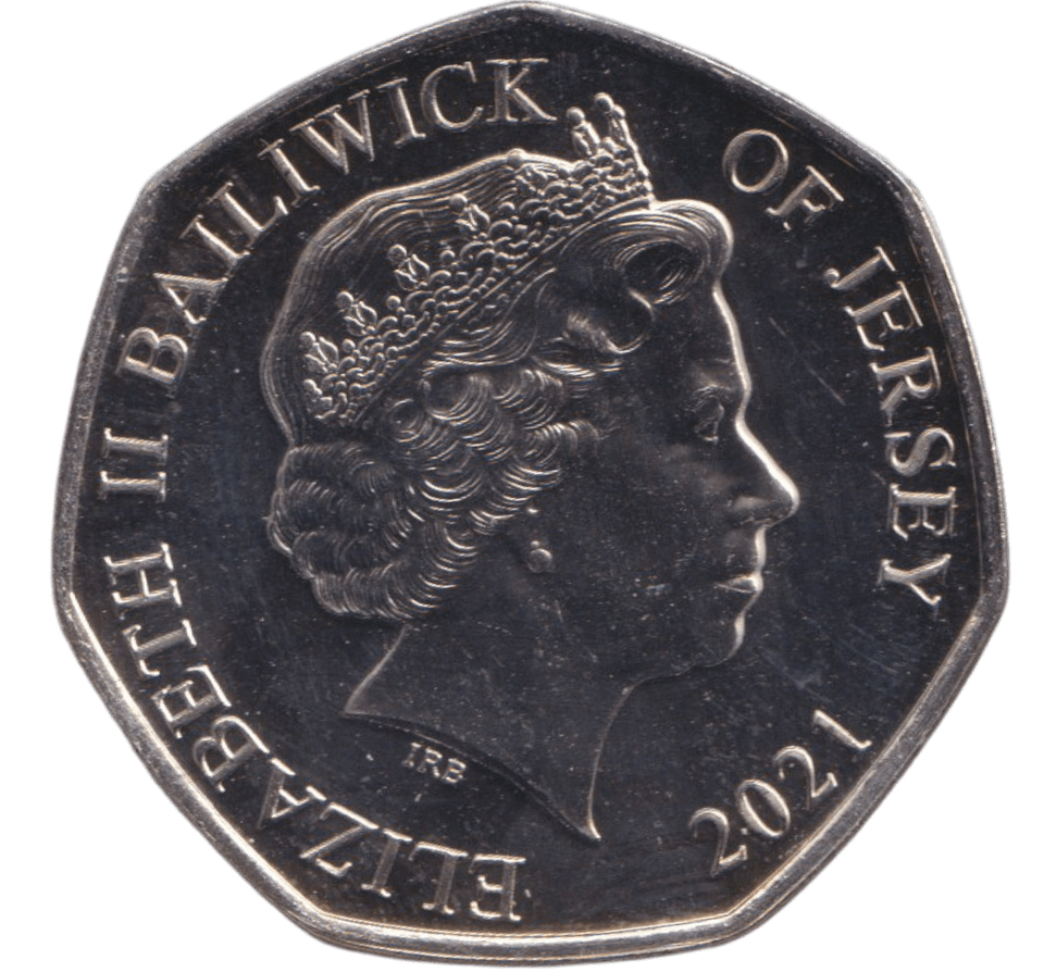 2021 FIFTY PENCE BAILIWICK OF JERSEY ( BU ) - 50P REGIONAL ISSUES - Cambridgeshire Coins