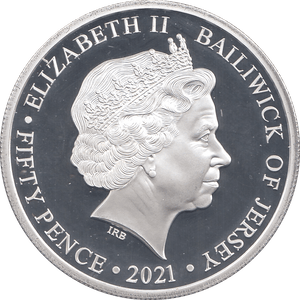 2021 FIFTY PENCE JERSEY - WORLD COINS - Cambridgeshire Coins