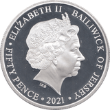 2021 FIFTY PENCE JERSEY - WORLD COINS - Cambridgeshire Coins
