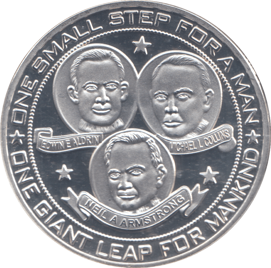 2021 FIRST FOOT PRINTS ON THE MOON COMMEMORATIVE COIN ( PROOF ) - WORLD COINS - Cambridgeshire Coins
