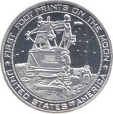 2021 FIRST FOOT PRINTS ON THE MOON COMMEMORATIVE COIN ( PROOF ) - WORLD COINS - Cambridgeshire Coins
