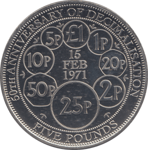 2021 FIVE POUND COIN ISLE OF MAN - WORLD COINS - Cambridgeshire Coins