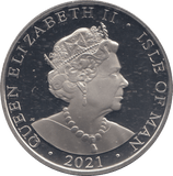2021 FIVE POUND COIN ISLE OF MAN - WORLD COINS - Cambridgeshire Coins