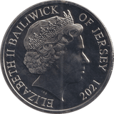 2021 FIVE POUNDS 100 YEARS BAILIWICK OF JERSEY - WORLD COINS - Cambridgeshire Coins