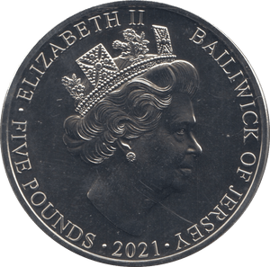 2021 FIVE POUNDS BAILIWICK OF JERSEY - WORLD COINS - Cambridgeshire Coins