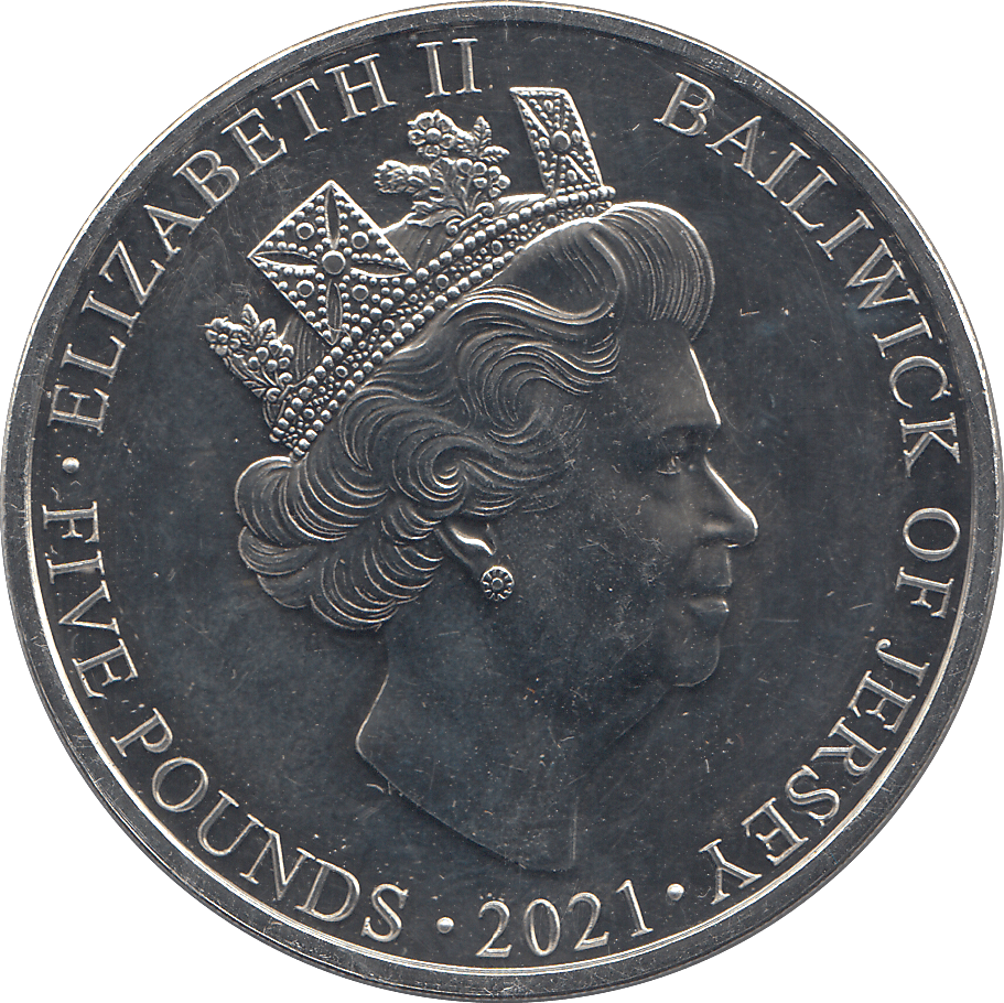 2021 FIVE POUNDS BAILIWICK OF JERSEY - WORLD COINS - Cambridgeshire Coins