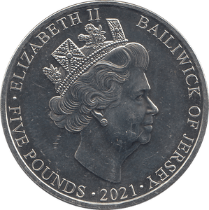 2021 FIVE POUNDS BAILIWICK OF JERSEY - WORLD COINS - Cambridgeshire Coins