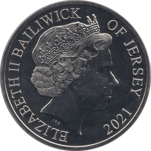 2021 FIVE POUNDS COIN JERSEY - WORLD COINS - Cambridgeshire Coins