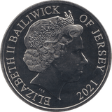 2021 FIVE POUNDS COIN JERSEY - WORLD COINS - Cambridgeshire Coins