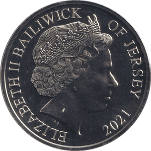 2021 FIVE POUNDS JERSEY 100 YEARS - WORLD COINS - Cambridgeshire Coins