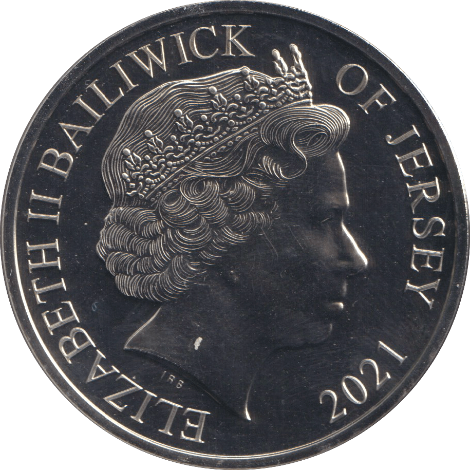 2021 FIVE POUNDS JERSEY 100 YEARS - WORLD COINS - Cambridgeshire Coins