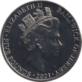 2021 FIVE POUNDS JERSEY - WORLD COINS - Cambridgeshire Coins