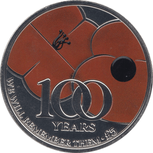 2021 FIVE POUNDS WE WILL REMEMBER THEM 100 YEARS - WORLD COINS - Cambridgeshire Coins