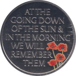 2021 FIVE POUNDS WE WILL REMEMBER THEM - WORLD COINS - Cambridgeshire Coins