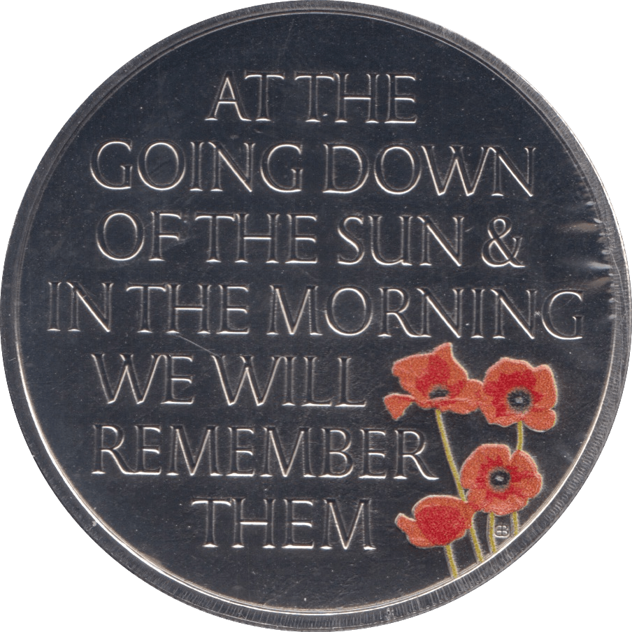 2021 FIVE POUNDS WE WILL REMEMBER THEM - WORLD COINS - Cambridgeshire Coins