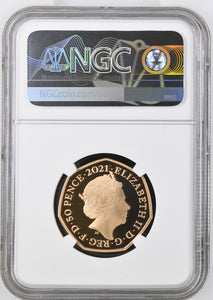 2021 GOLD 50P DECIMAL DAY 50TH ANNIVERSARY PF 69 ULTRA CAMEO - NGC GOLD 50P - Cambridgeshire Coins