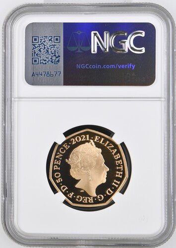 2021 GOLD DECIMAL DAY ( NGC ) PF 70 ULTRA CAMEO - NGC GOLD 50P - Cambridgeshire Coins