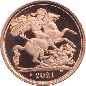 2021 GOLD HALF SOVEREIGN ( PROOF ) - HALF SOVEREIGN - Cambridgeshire Coins
