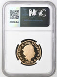 2021 GOLD JOHN LOGIE BAIRD ( NGC ) PF 70 ULTRA CAMEO - NGC GOLD 50P - Cambridgeshire Coins
