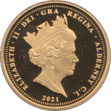 2021 GOLD PLATED SILVER PROOF R.N.L.I FIVE POUNDS ALDERNEY - SILVER WORLD COINS - Cambridgeshire Coins