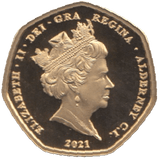 2021 GOLD PROOF 1/4 SOVEREIGN ALDERNEY - Gold World Coins - Cambridgeshire Coins