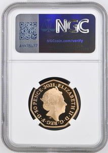 2021 GOLD PROOF 50P DECIMAL DAY 50TH ANNIVERSARY CLARK PORTRAIT PF70 ULTRA CAMEO - NGC GOLD 50P - Cambridgeshire Coins