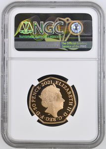 2021 GOLD PROOF 50P THE SNOWMAN ULTRA CAMEO PF 69 - NGC GOLD 50P - Cambridgeshire Coins