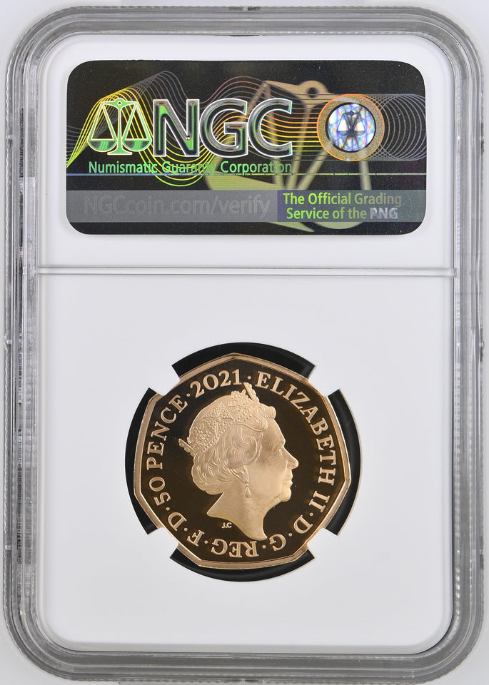 2021 GOLD PROOF 50P THE SNOWMAN ULTRA CAMEO PF 69 - NGC GOLD 50P - Cambridgeshire Coins