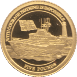 2021 GOLD PROOF FIVE POUNDS ALDERNEY - Gold World Coins - Cambridgeshire Coins