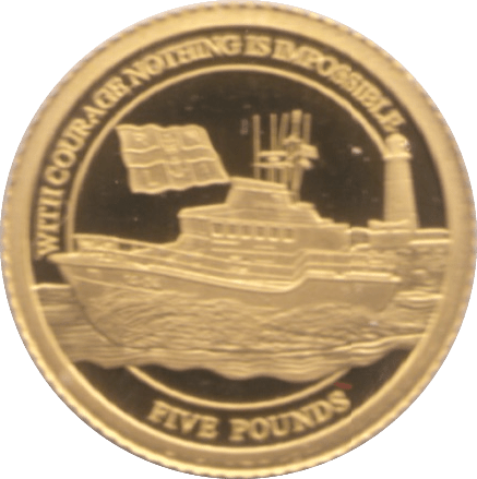 2021 GOLD PROOF FIVE POUNDS ALDERNEY - Gold World Coins - Cambridgeshire Coins