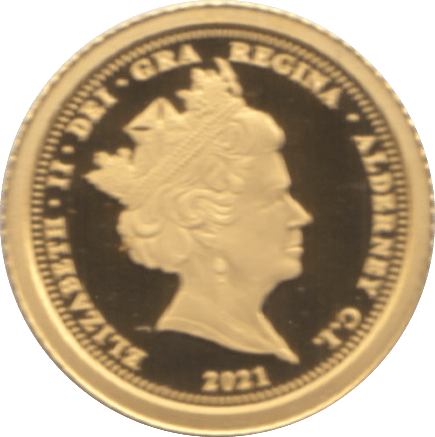 2021 GOLD PROOF FIVE POUNDS ALDERNEY - Gold World Coins - Cambridgeshire Coins