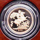 2021 GOLD PROOF SOVEREIGN BOXED - GOLD PROOF SOVEREIGNS - Cambridgeshire Coins
