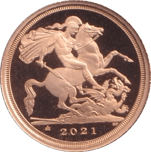 2021 GOLD QUARTER SOVEREIGN ( PROOF ) - QUARTER SOVEREIGN - Cambridgeshire Coins