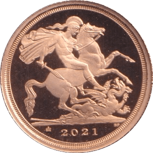 2021 GOLD QUARTER SOVEREIGN ( PROOF ) - QUARTER SOVEREIGN - Cambridgeshire Coins