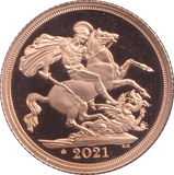 2021 GOLD SOVEREIGN ( PROOF ) - SOVEREIGN - Cambridgeshire Coins