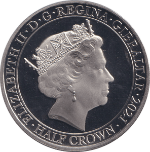 2021 HALF CROWN GIBRALTAR DEVOTED TO YOUR SERVICE - WORLD COINS - Cambridgeshire Coins