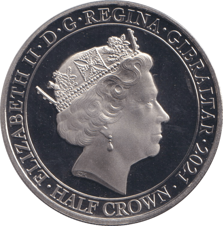 2021 HALF CROWN GIBRALTAR DEVOTED TO YOUR SERVICE - WORLD COINS - Cambridgeshire Coins