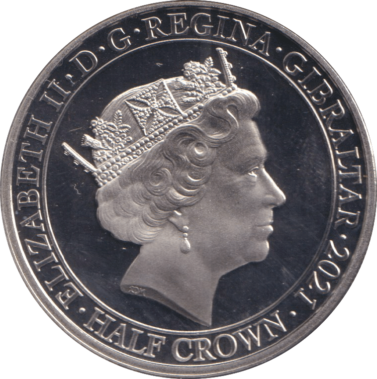 2021 HALF CROWN GIBRALTAR FARTHING - WORLD COINS - Cambridgeshire Coins