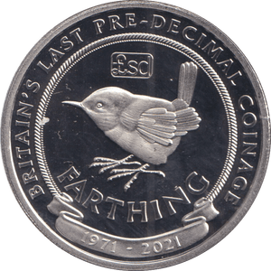 2021 HALF CROWN GIBRALTAR FARTHING - WORLD COINS - Cambridgeshire Coins