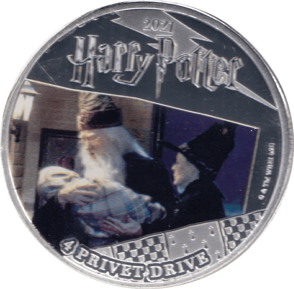 2021 HALF DOLLAR SAMOA HARRY POTTER - 4 PRIVET DRIVE - WORLD COINS - Cambridgeshire Coins