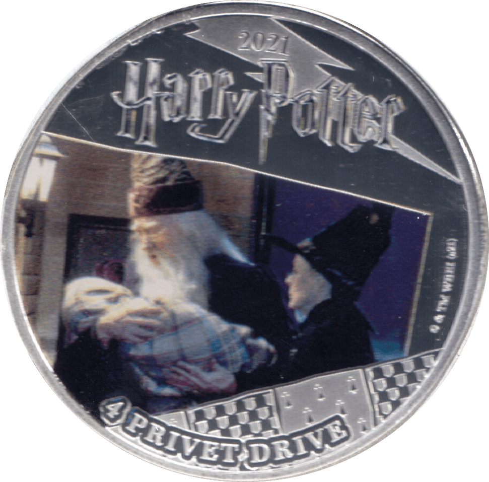 2021 HALF DOLLAR SAMOA HARRY POTTER - 4 PRIVET DRIVE - WORLD COINS - Cambridgeshire Coins