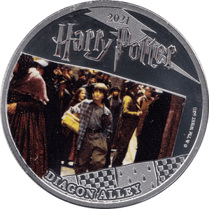 2021 HALF DOLLAR SAMOA HARRY POTTER - DIAGON ALLEY - WORLD COINS - Cambridgeshire Coins