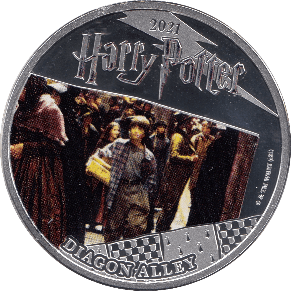 2021 HALF DOLLAR SAMOA HARRY POTTER - DIAGON ALLEY - WORLD COINS - Cambridgeshire Coins