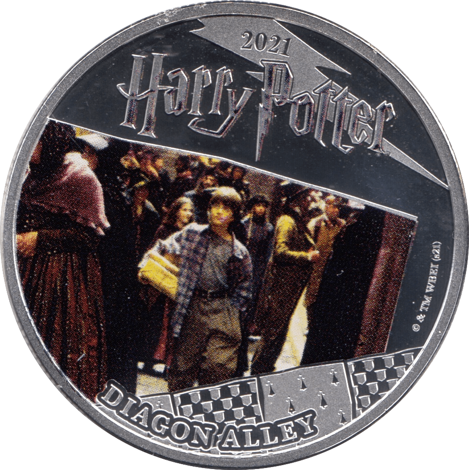 2021 HALF DOLLAR SAMOA HARRY POTTER - DIAGON ALLEY - WORLD COINS - Cambridgeshire Coins