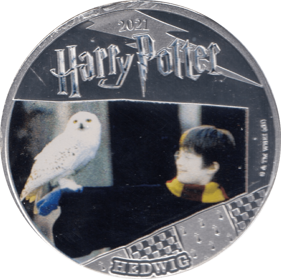 2021 HALF DOLLAR SAMOA HARRY POTTER - HEDWIG - WORLD COINS - Cambridgeshire Coins