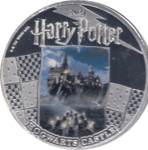 2021 HALF DOLLAR SAMOA HARRY POTTER - HOGWARTS CASTLE - WORLD COINS - Cambridgeshire Coins