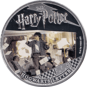 2021 HALF DOLLAR SAMOA HARRY POTTER - HOGWARTS LETTER - WORLD COINS - Cambridgeshire Coins