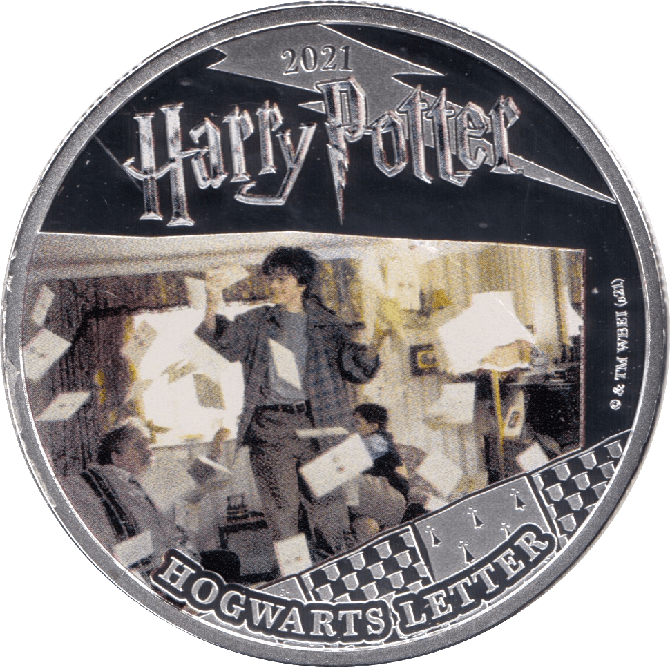 2021 HALF DOLLAR SAMOA HARRY POTTER - HOGWARTS LETTER - WORLD COINS - Cambridgeshire Coins
