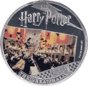 2021 HALF DOLLAR SAMOA HARRY POTTER - THE GREAT HALL - WORLD COINS - Cambridgeshire Coins