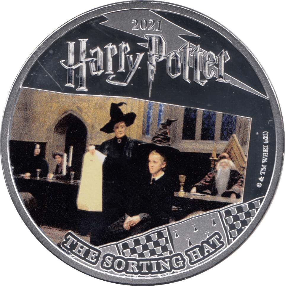 2021 HALF DOLLAR SAMOA HARRY POTTER - THE SORTING HAT - WORLD COINS - Cambridgeshire Coins